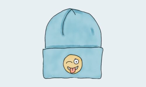 blue hat